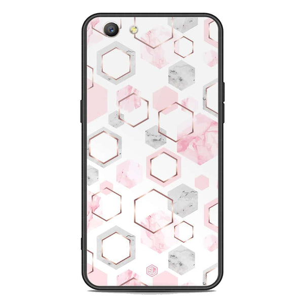 Stylish Marble Series Soft Phone Case - Premium Glass Case - Design 4 - Oppo A59