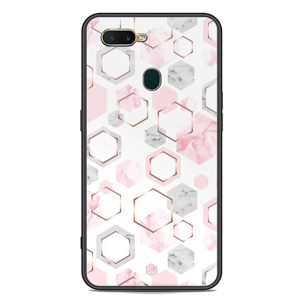 Stylish Marble Series Soft Phone Case - Premium Glass Case - Design 4 - Oppo A12s