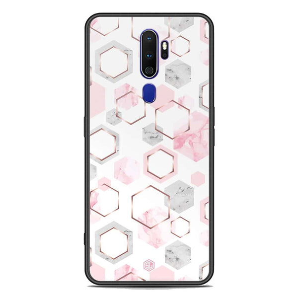 Stylish Marble Series Soft Phone Case - Premium Glass Case - Design 4 - Oppo A9 2020