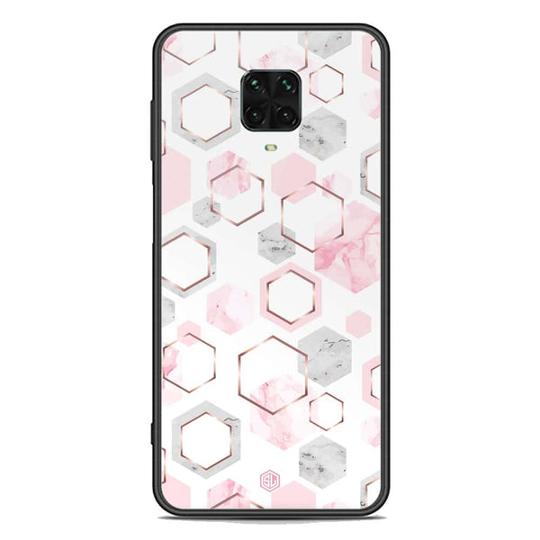 Stylish Marble Series Soft Phone Case - Premium Glass Case - Design 4 - Xiaomi Redmi Note 9 Pro