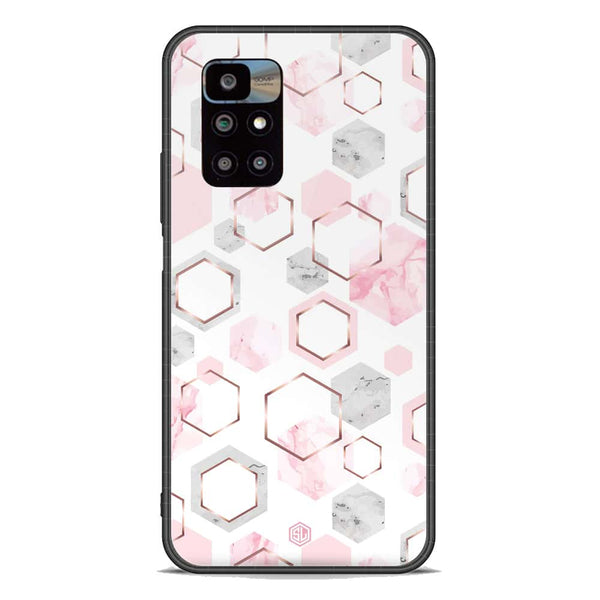 Stylish Marble Series Soft Phone Case - Premium Glass Case - Design 4 - Xiaomi Redmi 10 Prime