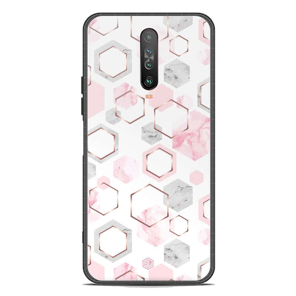 Stylish Marble Series Soft Phone Case - Premium Glass Case - Design 4 - Xiaomi Poco X2