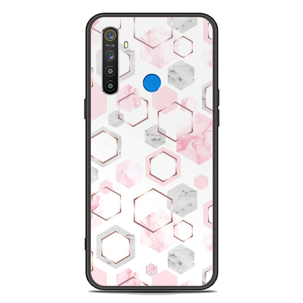 Stylish Marble Series Soft Phone Case - Premium Glass Case - Design 4 - Realme 6i