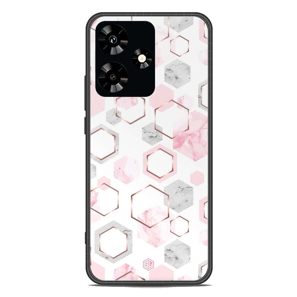 Stylish Marble Series Soft Phone Case - Premium Glass Case - Design 4 - Infinix Hot 30