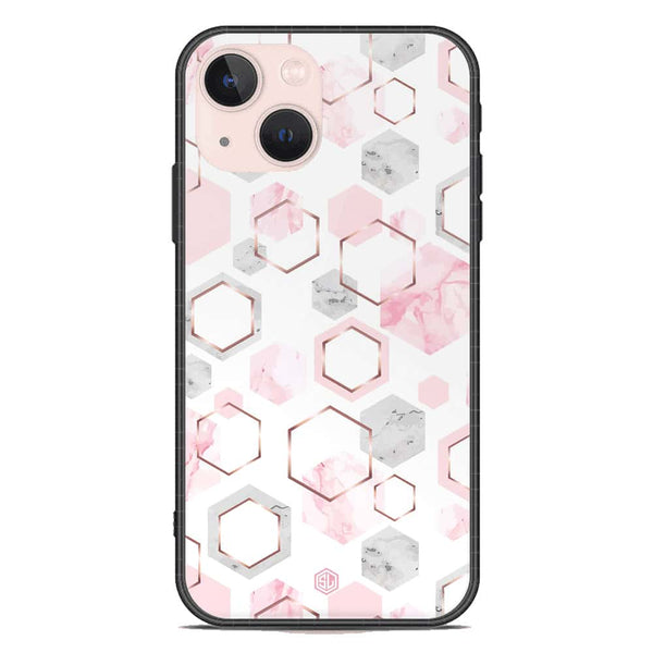 Stylish Marble Series Soft Phone Case - Premium Glass Case - Design 4 - iPhone 14 Plus