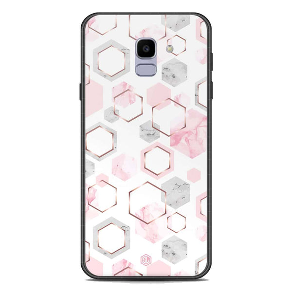 Stylish Marble Series Soft Phone Case - Premium Glass Case - Design 4 - Samsung Galaxy J6 2018