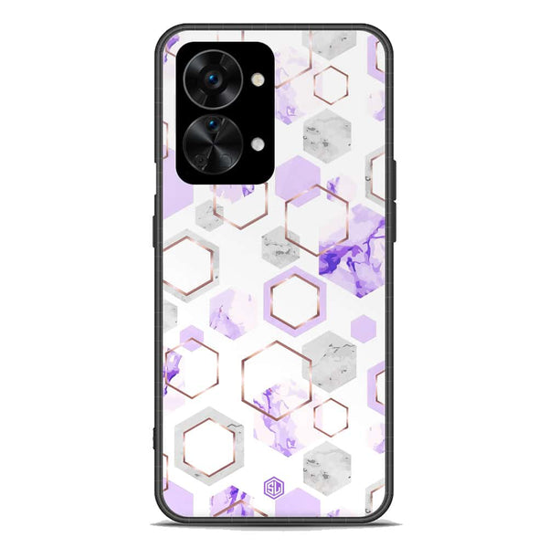 Stylish Marble Series Soft Phone Case - Premium Glass Case - Design 5 - OnePlus Nord 2T