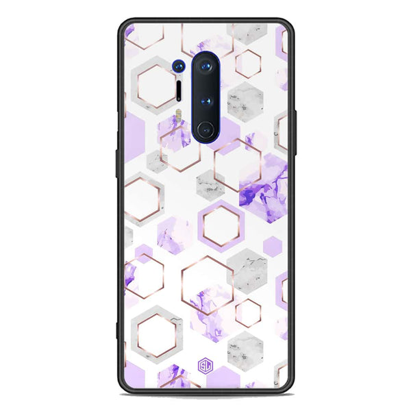 Stylish Marble Series Soft Phone Case - Premium Glass Case - Design 5 - OnePlus 8 Pro