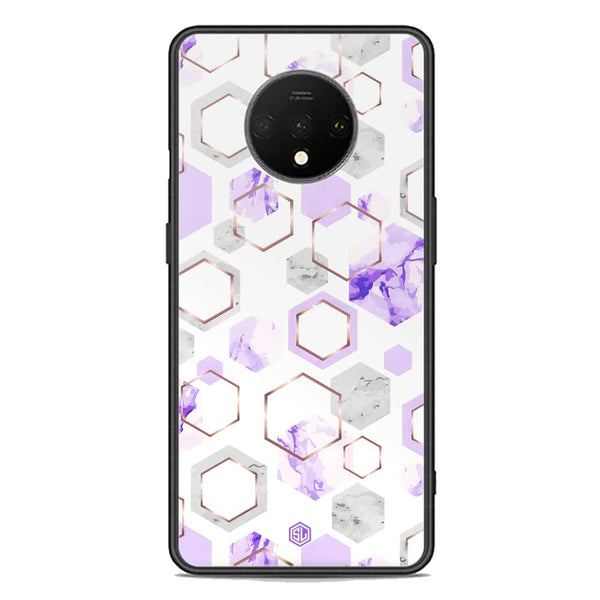 Stylish Marble Series Soft Phone Case - Premium Glass Case - Design 5 - OnePlus 7T