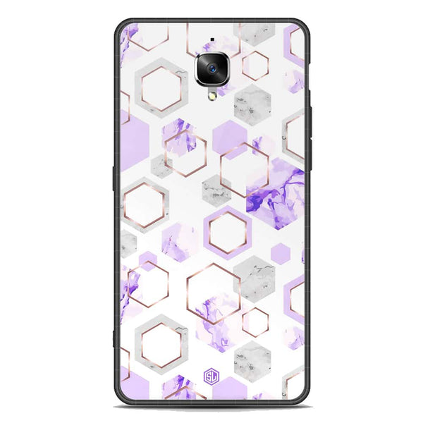 Stylish Marble Series Soft Phone Case - Premium Glass Case - Design 5 - OnePlus 3