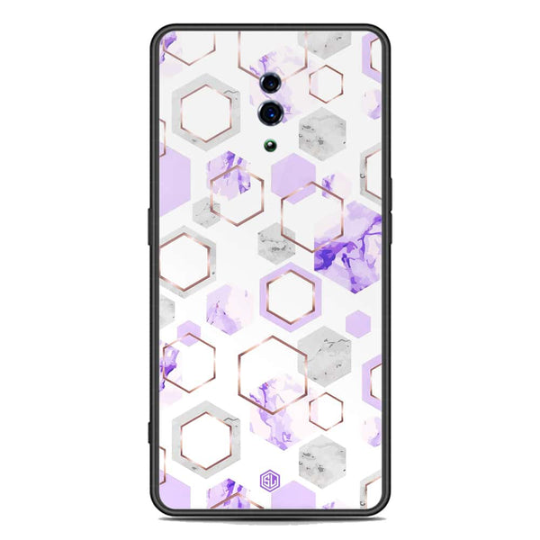 Stylish Marble Series Soft Phone Case - Premium Glass Case - Design 5 - Oppo Reno