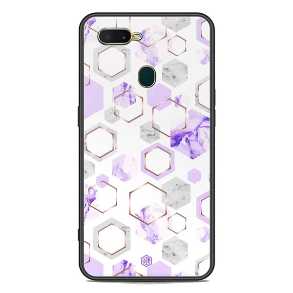 Stylish Marble Series Soft Phone Case - Premium Glass Case - Design 5 - Oppo A12s