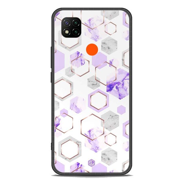 Stylish Marble Series Soft Phone Case - Premium Glass Case - Design 5 - Xiaomi Redmi 9C