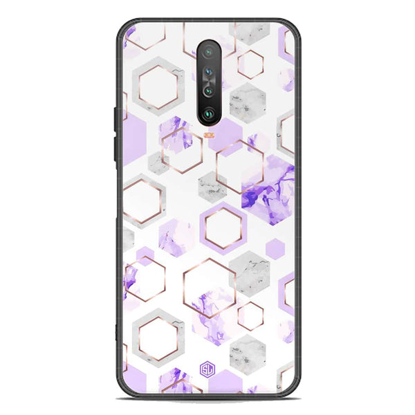 Stylish Marble Series Soft Phone Case - Premium Glass Case - Design 5 - Xiaomi Poco X2