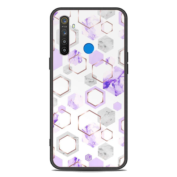 Stylish Marble Series Soft Phone Case - Premium Glass Case - Design 5 - Realme 6i