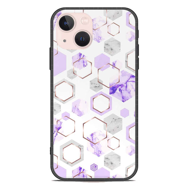 Stylish Marble Series Soft Phone Case - Premium Glass Case - Design 5 - iPhone 14 Plus